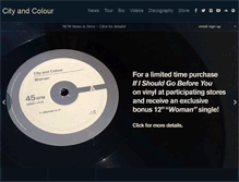 Tablet Screenshot of cityandcolour.com